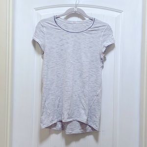 Lululemon white workout shirt